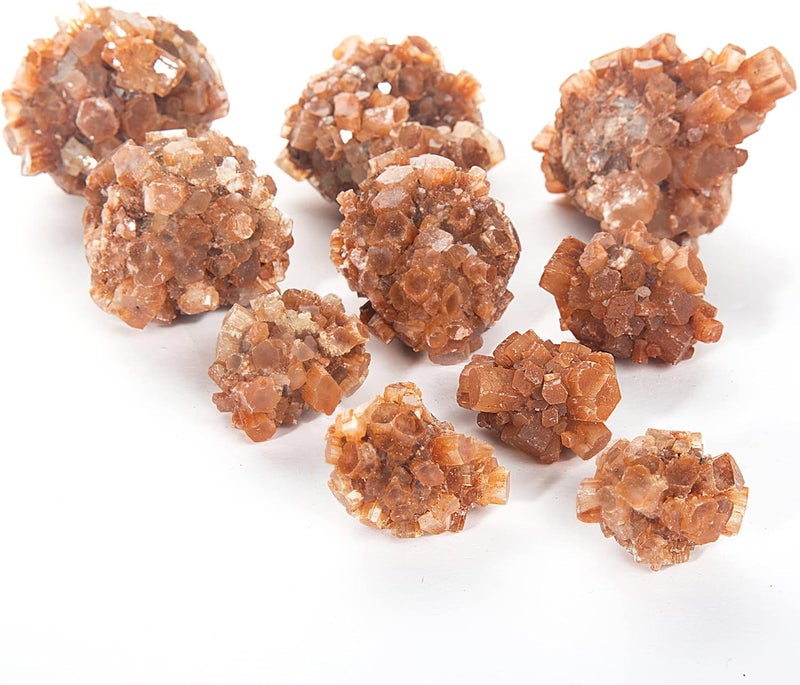 JIC Gem 10 pcs Natural Aragonite Crystal Cluster Healing Quartz Crystal Cluster Irregular Home Decoration Specimen Figurine 2-3cm - Image 2
